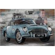 Clayre & Eef 3D Schilderijen metaal 120x80 cm Blauw Groen IJzer Hout A...