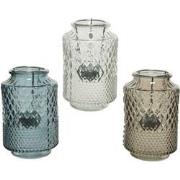 theelicht glas d9.5h14.5 cm a3