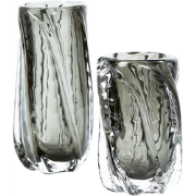 BePureHome Paragon Vaas - Glas - Antraciet - 27x12x12