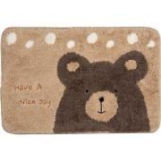 Clayre & Eef Badmat 58x38x1 cm Beige Bruin Polyester Beer Have a nice ...