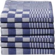 Ten Cate Theedoekenset 6 stuks - Geblokt Blauw