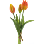 PSO Holland Tulip bundle Sally x3 orange 25 cm kunstbloem