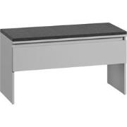 Meubella Schoenenkast Santiago - Grijs - 92 cm - Met klep