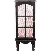 Clayre & Eef Opbergkast  46x42x111 cm Zwart Hout Wandkast