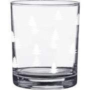 Clayre & Eef Waterglas  230 ml Glas Kerstbomen Drinkbeker