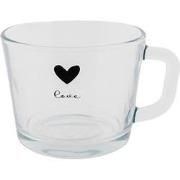 Clayre & Eef Theeglas  450 ml Glas Hart Theemok