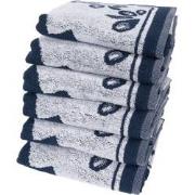 Twentse Damast Keukendoekenset - 6 stuks - Boy Girl Blauw
