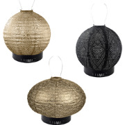 Lumiz Solar Buitenlampionnen Imsouane Plage Set - Rond Lampionnen - Ov...