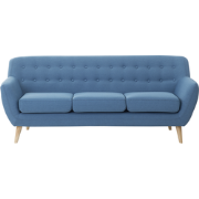 Beliani MOTALA - Driezitsbank-Blauw-Polyester