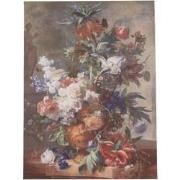 Buiten canvas 58x78cm stilleven met bloemen jan van huysum