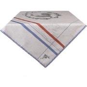 Clayre & Eef Tafelkleed  100x100 cm Beige Katoen Vierkant Haan Tafella...