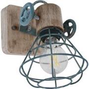 Anne Lighting - spot - Guersey - grijs - hout metaal - opbouwspot - E2...