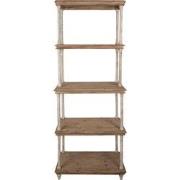 Clayre & Eef Boekenkast  80x40x210 cm Bruin Hout