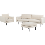Beliani VINTERBRO - Zitgroep-Beige-Polyester