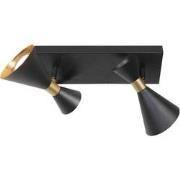 Anne Lighting - wandlamp - Preto - zwart - metaal - opbouwspot - GU10 ...