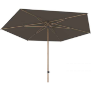 Azzurro parasol diameter 300 cm antraciet en houtlook frame