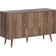 Beliani ULIKA - Sideboard-Bruin-MDF, Spaanplaat
