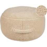 Beliani ADLANA - Poef-Beige-Bouclé