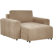 Beliani INNVIK - Chaise longue-Bruin-Polyester