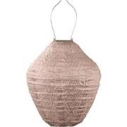 LUMIZ Solar tuinverlichting Ikat Jar - 30 cm - Roze