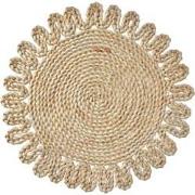 Clayre & Eef Placemat Ø 37 cm Beige Stro Rond Tafelmat