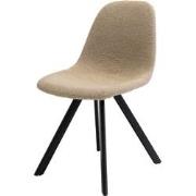 Stoel King Bouclé Taupe - Giga Meubel - Set van 2