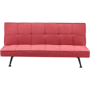 Beliani HASLE - Driezitsbank-Rood-Polyester