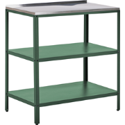 Beliani VILAMA - Buitenkeuken-Groen-Staal
