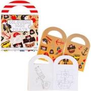 Decopatent 48 STUKS Piraten / Piraat Kleurboekjes met Stickers - Trakt...
