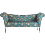 Beliani NANTILLY - Chaise longue-Blauw-Polyester