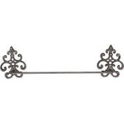 Clayre & Eef Handdoekhouder  58x6x15 cm Bruin Ijzer Handdoekstang