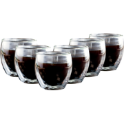 OTIX Espressokopjes - Dubbelwandig  - Isolerend - 100ml - 6 Stuks - Gl...