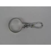 3 stuks - Schommelring verzinkt diam. 100 mm met karabijnhaak