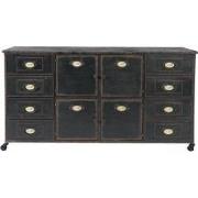 Clayre & Eef Ladekast  152x44x86 cm Bruin Ijzer Rechthoek Commode