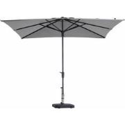 Stokparasol Syros 280 x 280 cm light grey zonwering