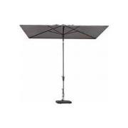 Stokparasol moraira push-up 230x230cm polyester grey grade 6 zonwering