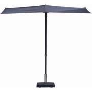 Sun wave safier blue stokparasol 270 x 150 cm zonwering