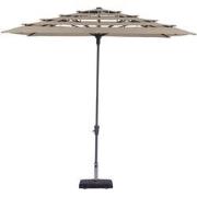 Stokparasol syros open air 280x280 cm grijs grade 6 zonwering
