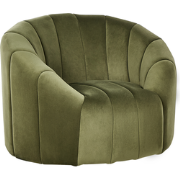 Beliani MALUNG - Fauteuil-Groen-Fluweel