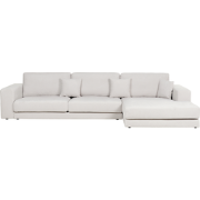 Beliani LOFOTEN - Hoekbank-Wit-Polyester