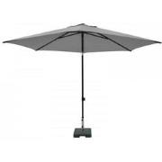 Stokparasol elba push-up 300 cm polyester light grey grade 6 zonwering