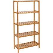 Bamboe Boekenplank 5 Niveaus met verstelbare hoogtes - L60 cm