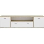 2-deurs buffetkast met 1 witte en sonoma eiken nis L181 cm - COSMO