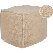 Beliani ALIPUR - Poef-Bruin-Bouclé