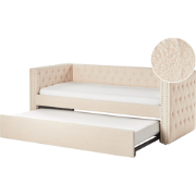 Beliani GASSIN - Kinderbed-Beige-Bouclé