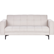 Beliani ALNES - Driezitsbank-Wit-Polyester