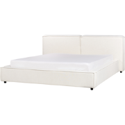 Beliani LINARDS - Tweepersoonsbed-Wit-Polyester