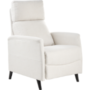 Beliani SELVIK - TV-fauteuil-Wit-Polyester