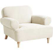 Beliani KIBERG - Fauteuil-Beige-Polyester