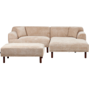 Beliani HOLT - Hoekbank-Beige-Polyester
